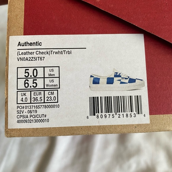 Vans Authentic leather check shoes - Picture 7 of 8